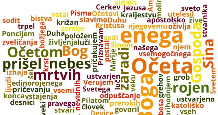 Veroizpoved – VERUJEM v VSTAJENJE MESA