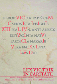 Lex victrix in caritate